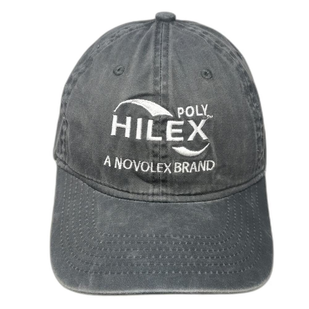 Port Authority Baseball Cap Gray One Size Hilex Poly Novolex Embroidered Hat